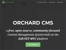 Tablet Screenshot of orchardproject.net